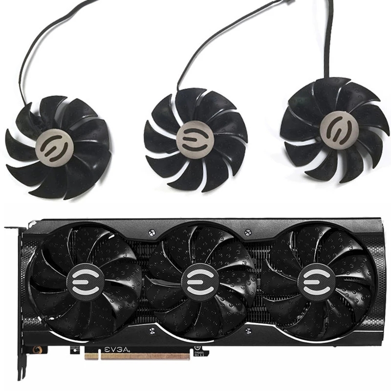 Новый 87 мм PLD09220S12H 12V 0.55A 4Pin графического процессора вентилятор охлаждения для EVGA RTX 3070 3080 3090 XC3 черный игровая видеокарта