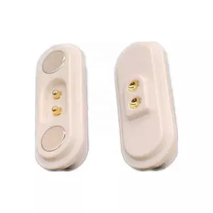 2-5A Current Waterproof Pad Strong Force Spring Load Male Female 2 Pin Magnetic Connector Pogo Pin
