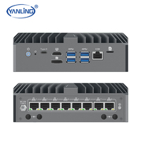 Ultra kompak 8Port 2.5G Mini Sever 14th Gen Firewall PC dengan HD MI DP