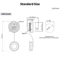 Conector de Datos de Alta Velocidad Cnlinko YU-USB2.0, Interfaz USB Circular IP67, Stock Original de Fábrica para Automatización Industrial