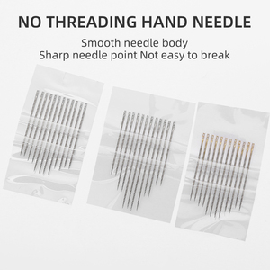 JP Portable 12pcs Household Sewing Accessories Tools <strong>Needles</strong> Stainless Steel Hand Sewing Big Eye <strong>Needles</strong> With Wooden <strong>Needle</strong> Case - Product Image 4