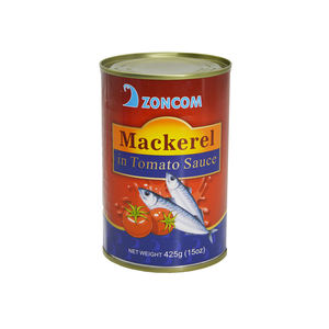 Groothandelsprijs Ingeblikte Makreel In Tomatensaus 425G Blikken Vis Pacific Makreel - Product Image 2