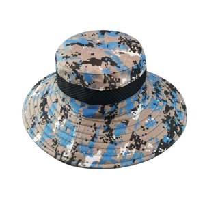 Sombrero de pescador de ala ancha para exteriores, para pesca y montañismo, con borde redondo, gorra de senderismo con estampado de camuflaje o liso, ¡Gran oferta! - Product Image 2