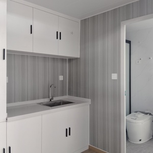 Mini-maison capsule modulaire en acier moderne de 20 pieds, cabane chinoise pour usage commercial ou domestique - Product Image 2