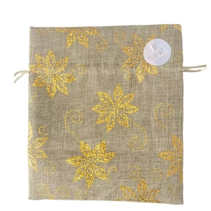 Sac cadeau en lin avec cordon de serrage, emballage textile polyvalent pour diverses occasions - Product Image 2