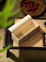 Maßgefertigte Hochwertige Holz-Geschenkbox mit Rechteckigem Bambus-Tablett für Sushi und Einzelhandelsverpackungen Recycelbar Anpassbar