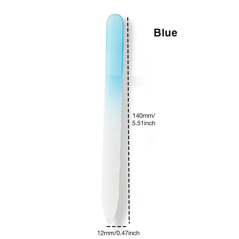 Blue Glass Nail File