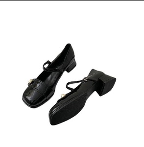 2026 <b>Summer</b> Autumn New French Style Bridal Mary Jane Slip-On Shoes Retro British Thick Sole Leather <b>Flats</b> Block Heel - Product Image 5