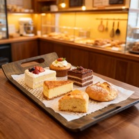 Plateau en bambou haut de gamme, surface en tissu rétro luxueuse pour ranger les services à thé, les gâteaux, les aliments pour barbecue. Assiette à dîner en bambou classique pour fête.