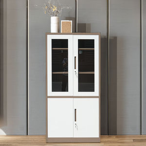 Armoire de rangement moderne en acier avec serrure à clé pour dossiers dentaires, petites pièces, pour bureau, entrepôt, école et salle de sport, avec design pliable - Product Image 6