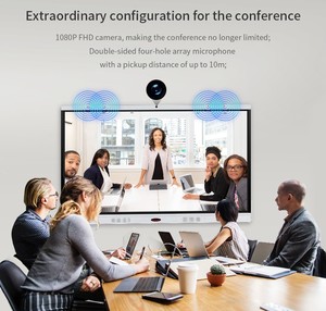 65 Inch Multi-media All-in-one Touch Conference Screen Large interactive-flat-panel with Movable <b>Bracket</b> for Office Teaching - Product Image 3