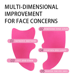 Bandes de gel rose-rouge pour les plis nasogéniens, masque pour les yeux, patch anti-rides pour le soin du visage, pour le contour des yeux et la zone du nez - Product Image 5