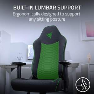 <span class=keywords><strong>Razer</strong></span> Iskur <span class=keywords><strong>Silla</strong></span> ergonómica para juegos Soporte lumbar incorporado Cojines de espuma de alta densidad Reposabrazos 2D <span class=keywords><strong>Silla</strong></span> <span class=keywords><strong>Gamer</strong></span> - Product Image 3