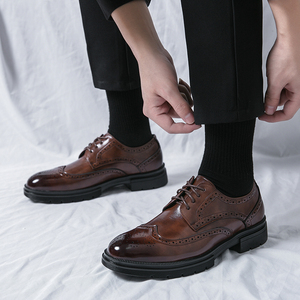 Chaussures habillées pour hommes en cuir synthétique, baskets décontractées de luxe, nouvelle tendance, mocassins de loisirs, chaussures de <span class=keywords><strong>mariage</strong></span> et de bureau - Product Image 1