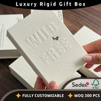 Boîte à bijoux magnétique de luxe personnalisée, logo en relief, doublure en velours, emballage en carton rigide écologique pour bague, boucles d'oreilles, cadeau