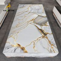 Panneau mural en PVC imperméable à motif damassé moderne européen avec revêtement UV, insonorisant et facile à installer pour usage commercial et hôtelier