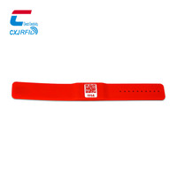 Bracelet en caoutchouc RFID imprimé avec code QR pour afficher des données personnelles et de santé, bracelet en silicone NFC programmable pour passe numérique