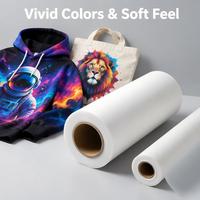 Film de transfert PET mat et brillant 30cm x 100m – Performance des couleurs vibrantes, désherbage facile pour tissus mélangés