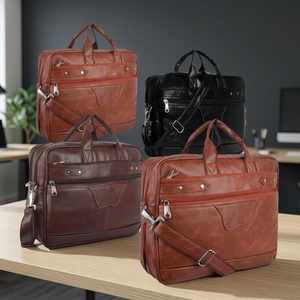 Liviya Leather Combo Gift Set with Custom Logo-Corporate Business Gift Set Embossed Model 156 Multifunction - Product Image 2