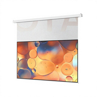 Nouvel écran de projection motorisé automatique ALR mural 84-200 pouces 16:9 Ultra HD 3D pour la maison et le bureau