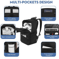 Sac à dos étudiant imperméable, sacoche pour ordinateur portable grande capacité, sac de bureau multifonctionnel pour homme avec logo personnalisé