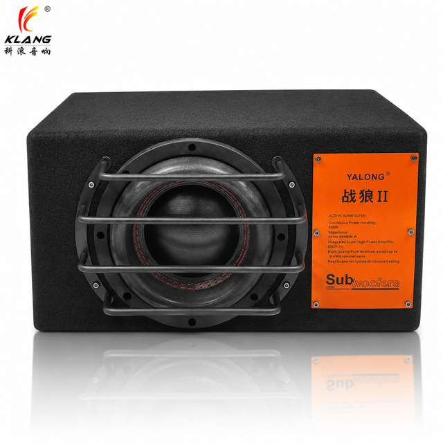 8 Inch DVC SPL Car Sub Woofers 300W RMS Active Sound Aluminium Enclosure Deep Bass Car Active Sound Car Speakers Subwoofer