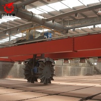 Wanfeng Mini Retourneur de Compost 45KW Haute Efficacité pour Boues d'Égout, Fumier de Volaille et Engrais Composés - Tambour de Compostage Industriel