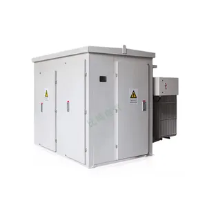 1250KVA 650kva 박스형 변압기 220V 110KV 미국 태양 광발전 용 조립식 박스형 변전소