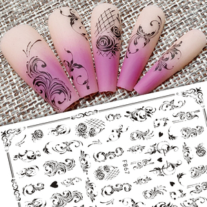 Pegatinas de <span class=keywords><strong>flores</strong></span> y hojas para <span class=keywords><strong>uñas</strong></span>, accesorios de <span class=keywords><strong>manicura</strong></span> 3D, decoración de <span class=keywords><strong>uñas</strong></span> autoadhesivas de mariposa para verano, venta al por mayor - Product Image 4