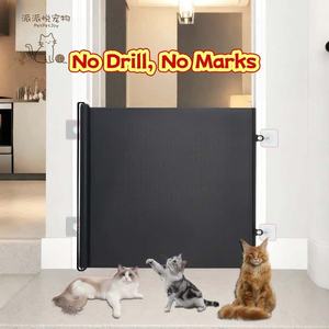 <span class=keywords><strong>Barrière</strong></span> de Séparation Intérieure <span class=keywords><strong>Anti</strong></span>-Saut pour Animaux Domestiques, en Tissu Maillé Solide Rétractable Automatique, Écologique, pour Entrée de Salon - Product Image 4