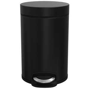 Poubelle de 12 L <span class=keywords><strong>Easton</strong></span> ES8063, pédale d'hôtel, acier inoxydable, couvercle à roulettes, écologique, usage intérieur - Product Image 2