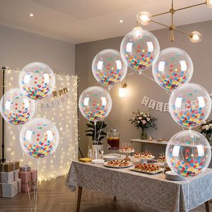 Globos Transparentes de Burbuja LED con Forma de Rosa, de 12, 20, 24 y 36 Pulgadas, para Decoración de Fiestas Navideñas - Product Image 3