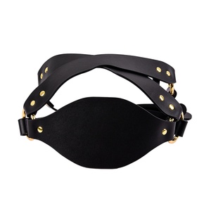 Masque facial punk en cuir PU pour fête, costume de cosplay SM, accessoires de bondage, masque sexy réglable, jouet sexuel pour adultes, produits pour jeux érotiques - Product Image 6