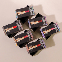 Boîte d'emballage cosmétique en carton rigide, recyclable, biodégradable, personnalisée, boîte cadeau pour rouge à lèvres, pour marque de beauté, vente au détail de maquillage