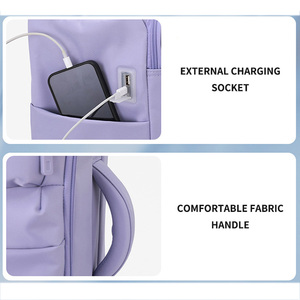 <span class=keywords><strong>Valigia</strong></span> Trolley da Donna Ultra Leggera in <span class=keywords><strong>Tessuto</strong></span> Multifunzionale con USB, 24 Pollici, <span class=keywords><strong>Grande</strong></span> Capacità, Bagaglio a Mano - Product Image 5