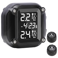Système de surveillance de la pression des pneus en temps réel, sans fil numérique à 2 roues, capteur externe/interne de moto, TPMS