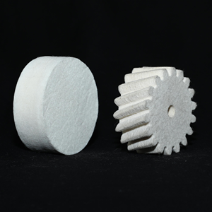 Roue <span class=keywords><strong>de</strong></span> polissage en feutre à dents <span class=keywords><strong>de</strong></span> <span class=keywords><strong>scie</strong></span> pour surfaces en <span class=keywords><strong>verre</strong></span>, céramique, pierre et métal - Product Image 1