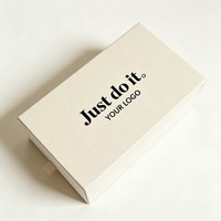 Boîtes cadeaux pliables haut de gamme personnalisées avec gaufrage pour chaussures de sport, sandales, chaussettes, emballage tiroir