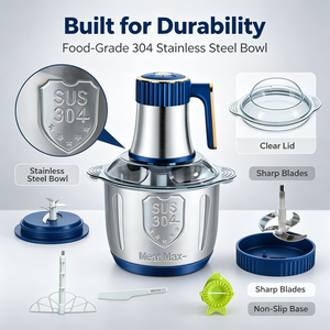 <span class=keywords><strong>Picadora</strong></span> <span class=keywords><strong>de</strong></span> Alimentos para Cocina, Molinillo Eléctrico <span class=keywords><strong>de</strong></span> Acero Inoxidable <span class=keywords><strong>de</strong></span> 2~5L, <span class=keywords><strong>Picadora</strong></span> <span class=keywords><strong>de</strong></span> <span class=keywords><strong>Carne</strong></span> Automática Pequeña para el Hogar - Product Image 5