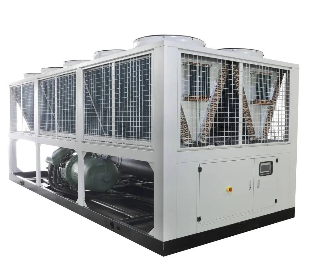 Refrigeratore d'acqua raffreddato ad aria da 200 cv refrigeratore a vite raffreddato ad aria per condizionatore d'aria industriale da 180 tonnellate