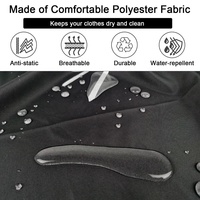 Cape de coiffure en polyester imperméable pour salon de coiffure, avec manches longues et crochets, pour la coupe et le lavage des cheveux, vente en gros