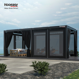 Stores enrouleurs motorisés électriques pour balcon Hooeasy, auvent rabattable pour pergola - Product Image 1