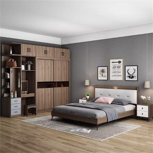 Ensembles complets de chambre d'hôtel modernes : Armoire en bois, cadre de lit, table de chevet – Optimisation de l'espace pour l'hôtellerie commerciale et les appartements - Product Image 3
