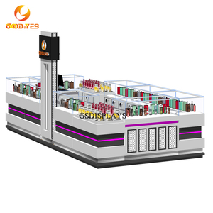 Modern Eco-Friendly <strong>MDF</strong> Cosmetic <strong>Display</strong> <strong>Cabinet</strong> <strong>with</strong> <strong>LED</strong> <strong>Light</strong> Fashionable Wooden Acrylic for Perfume Counter Transparent - Product Image 5