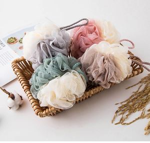ฟองน้ำอาบน้ำขนาดใหญ่ นุ่มพิเศษ ป้องกันการกระจายสี ฟองน้ำใยบวบธรรมชาติ 2 สี ฟองน้ำตาข่ายนุ่ม ขายดี - Product Image 4