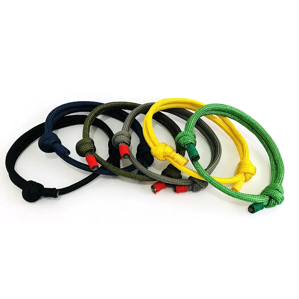 Women Men Nautical Braided Bracelet Rope Cord Bracelets Navy Adjustable Friendship Favor Gifts for Boy Girl Jewelry Polyester