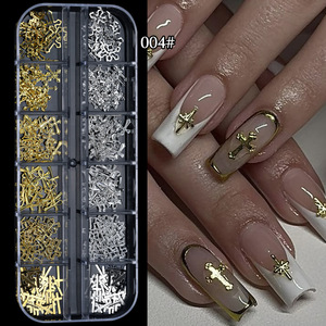 Rivets à ongles demi-ronds en alliage, style <span class=keywords><strong>japonais</strong></span> minimaliste, en or et argent, pour une tenue confortable - Product Image 6