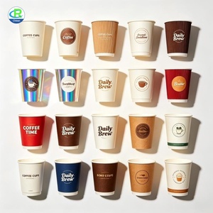Vasos de Papel para Bebidas Frías de Gran Tamaño, 20oz, 24oz, 32oz, con Doble Recubrimiento de <span class=keywords><strong>PE</strong></span>, Vasos para Smoothies con Logotipo Personalizado Impreso al por Mayor - Product Image 2