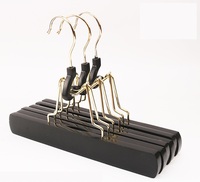 Porte-perruques en bois avec crochet doré, crochet noir, crochet argenté, clip personnalisé, sac de rangement pour perruque en satin non tissé