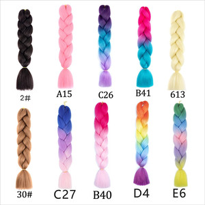 Cheveux synthétiques Jumbo Pure de 31 pouces, 82 pouces, extensions de cheveux africains à tresser en fibre haute température pour femmes - Product Image 5